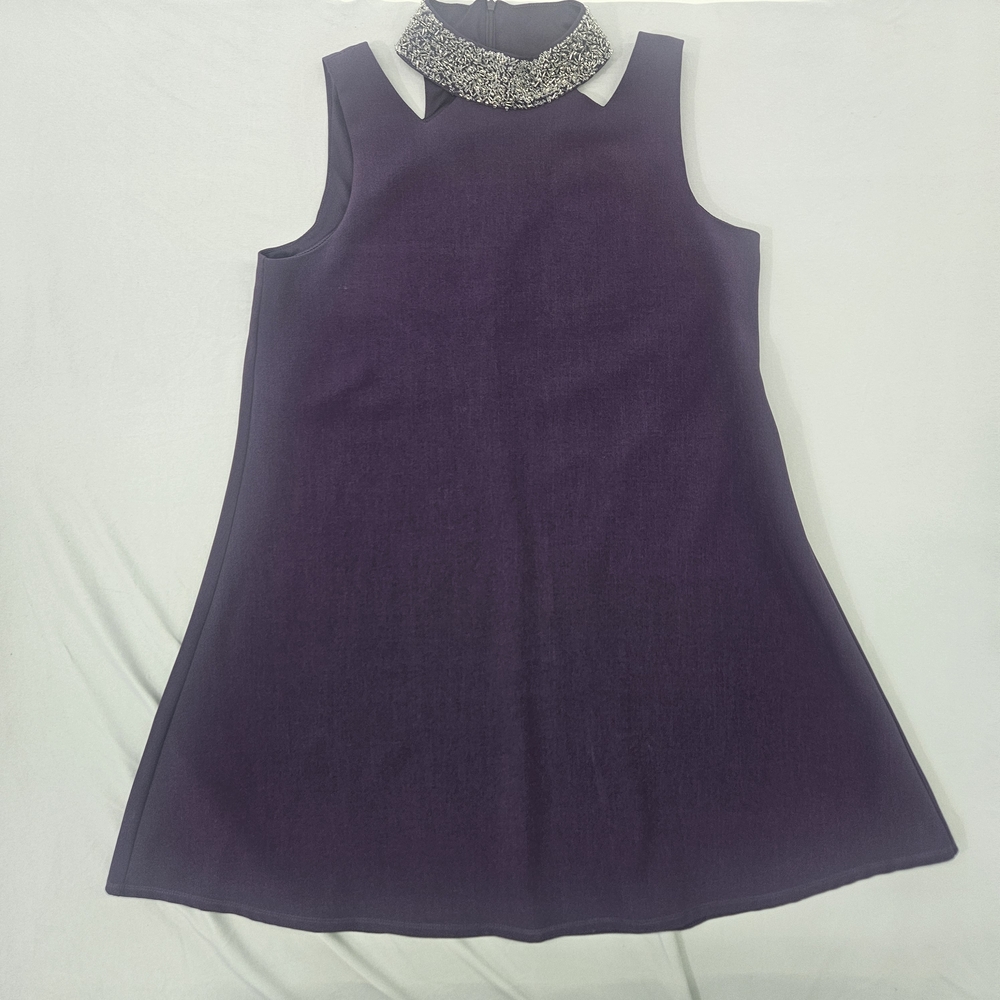 Perceptions Sleeveless Kids Dress in Rich Purple